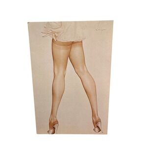 Vintage 1979 Alberto Vargas Pin Up Girl Lithograph Note Card Bantam Gallery
